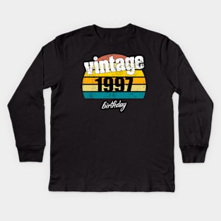 vintage 1997 Kids Long Sleeve T-Shirt